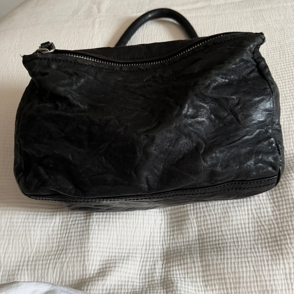 Givenchy Pandora Black Leather Crinkle Bag